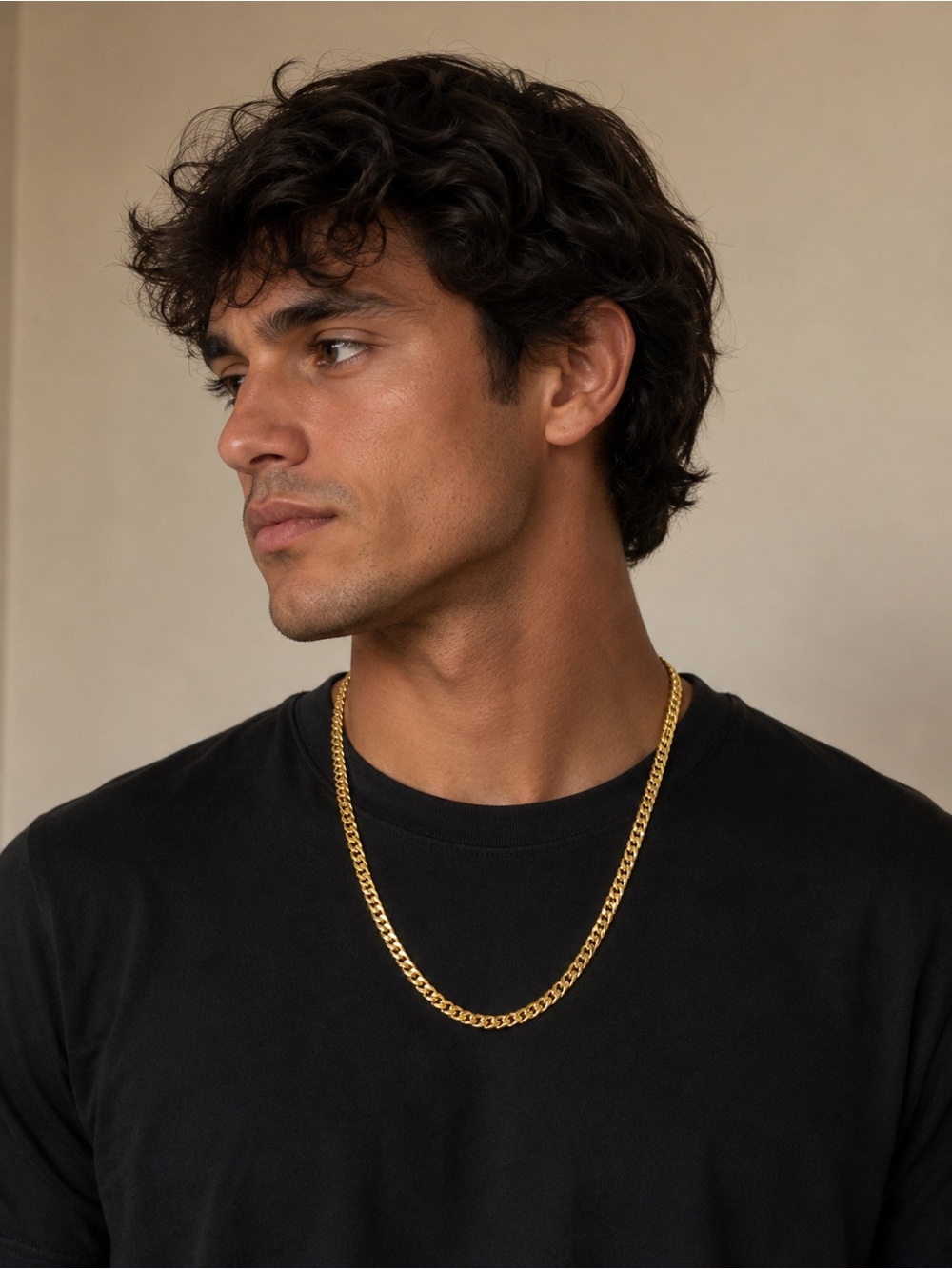 Gold Cuban Link Chain Necklace